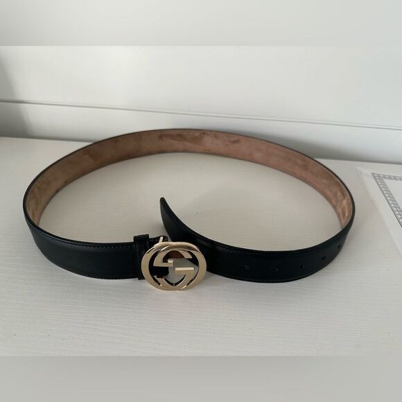 Black Gucci GG Interlocking Belt - Picture 5 of 9